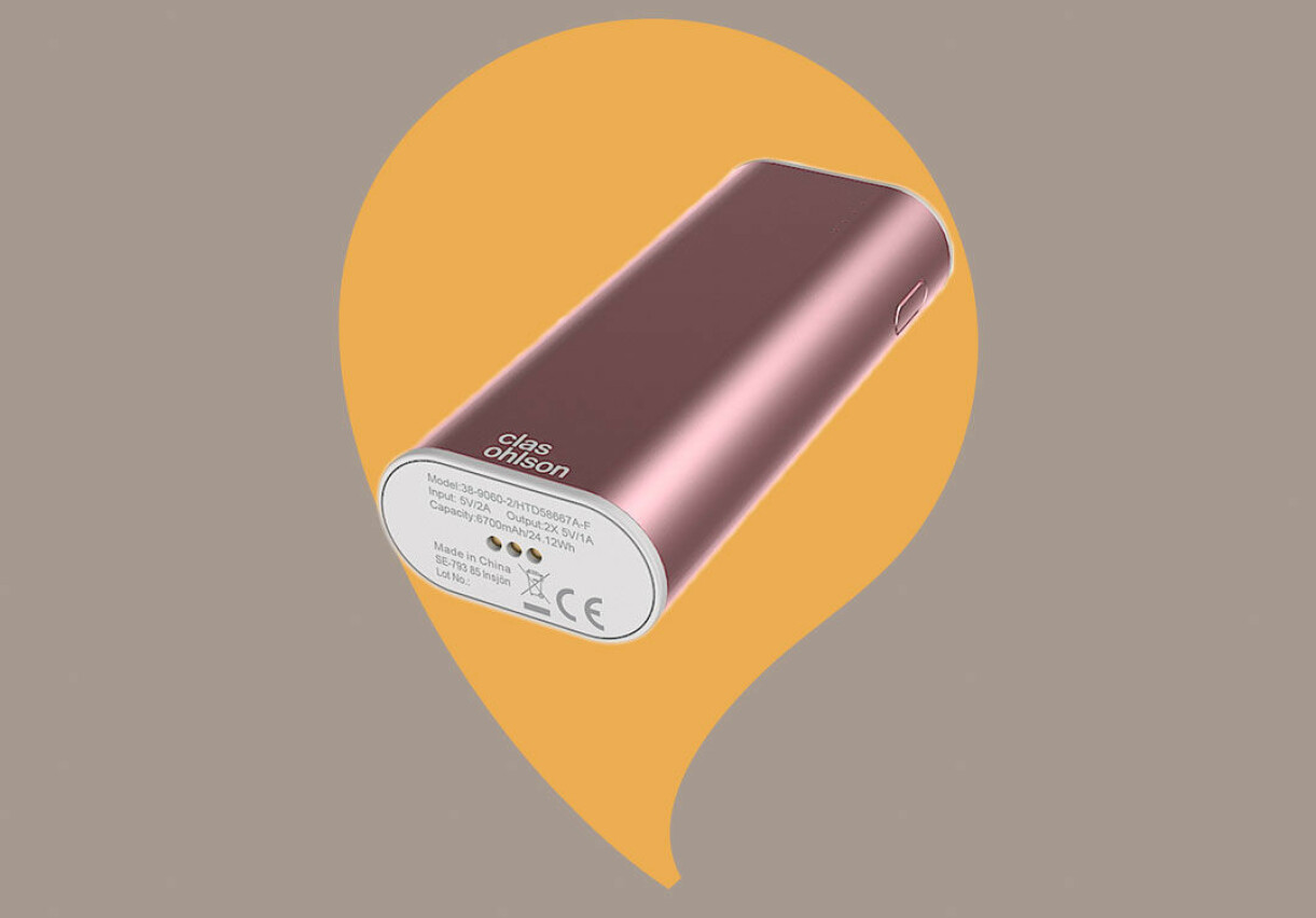 Medelstor powerbank Clas Ohlson