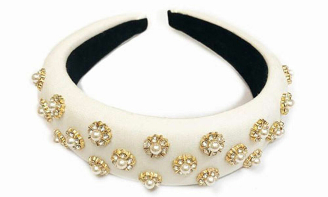 Diadem med stenar och pärlor, från Pico/Åhléns