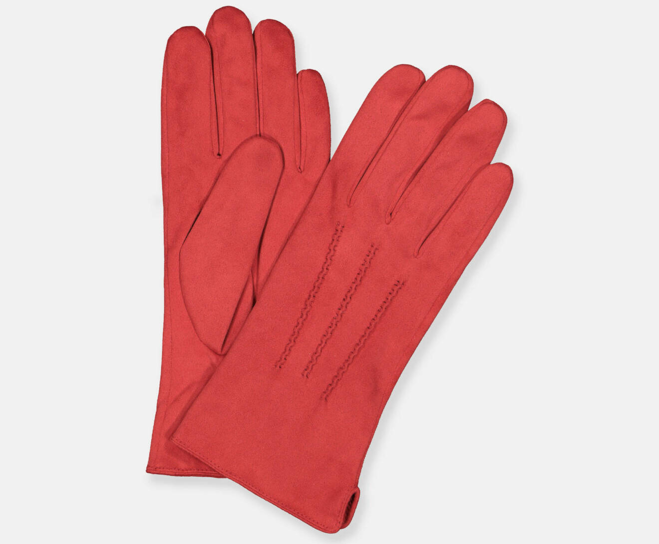 Röda handskar från Åhléns