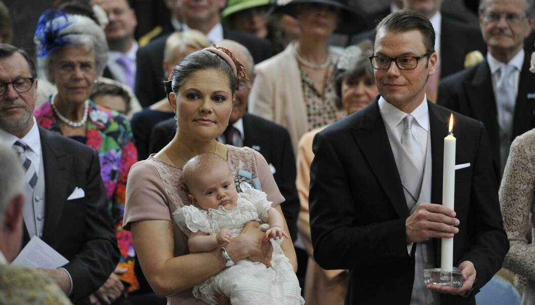 Foto: Anders Wiklund/TT Prinsessan Estelles dop