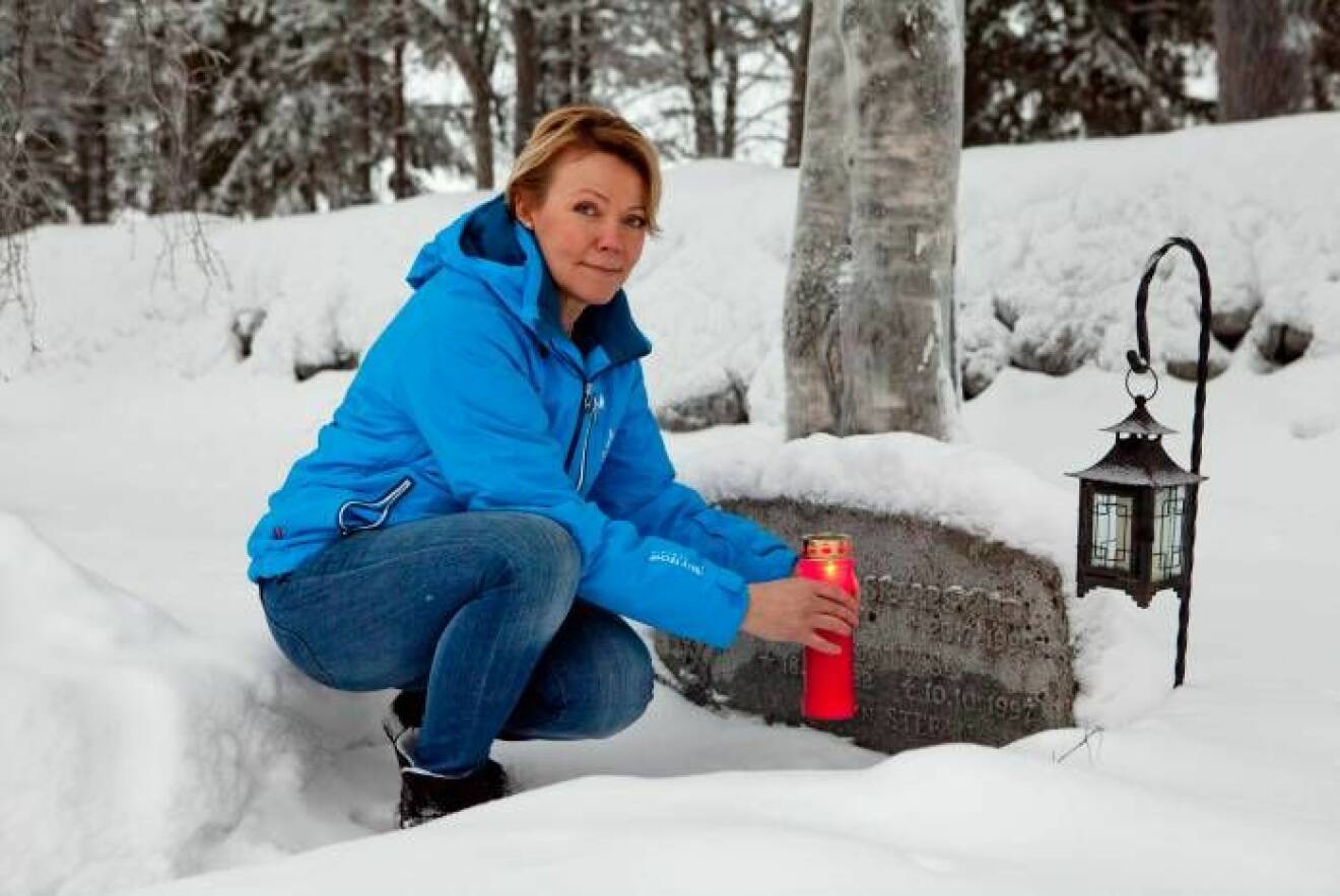 Lena Kalla sköter gravvårdar via sitt företag.