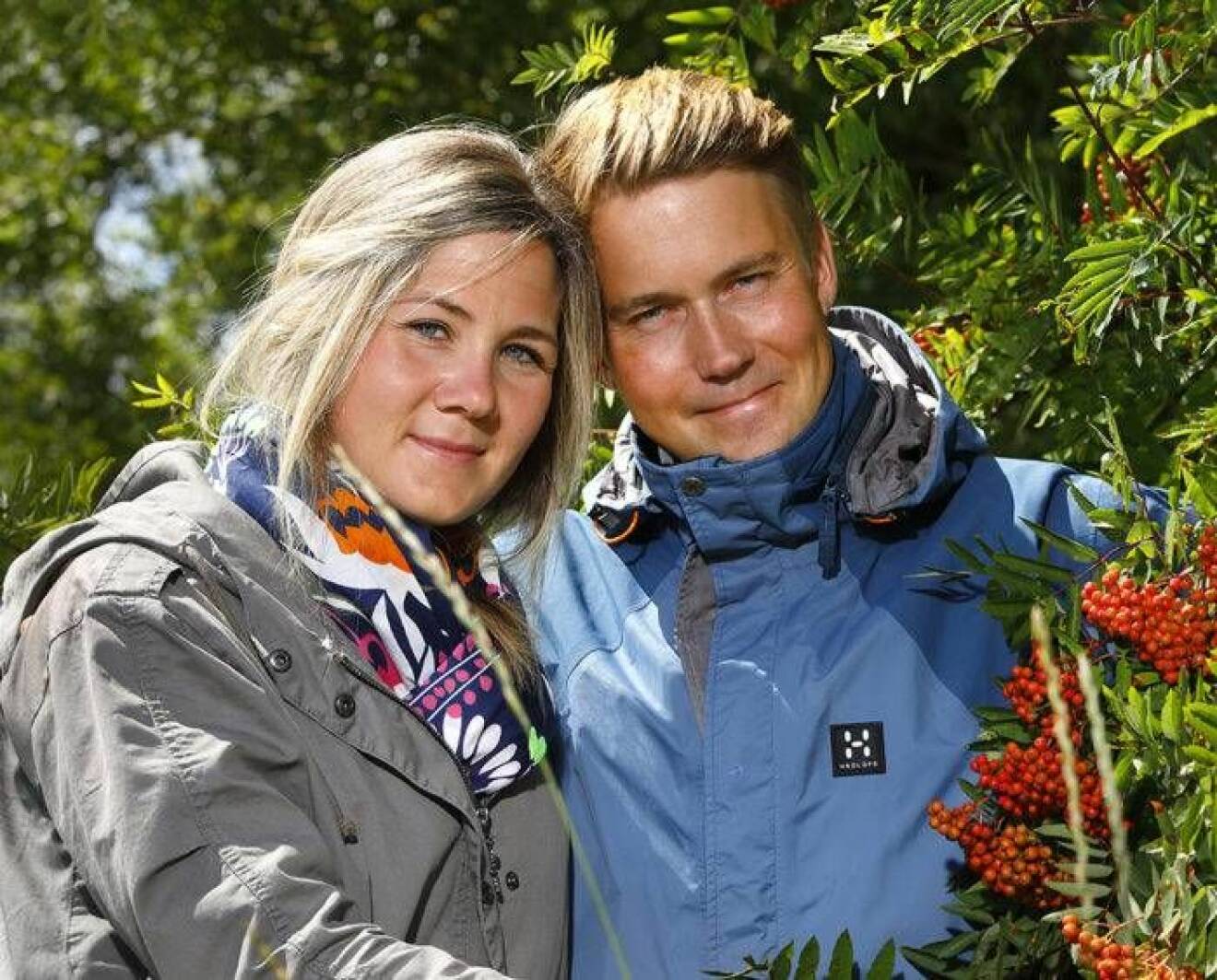 Anneli och Henrik Vestberg i naturen.