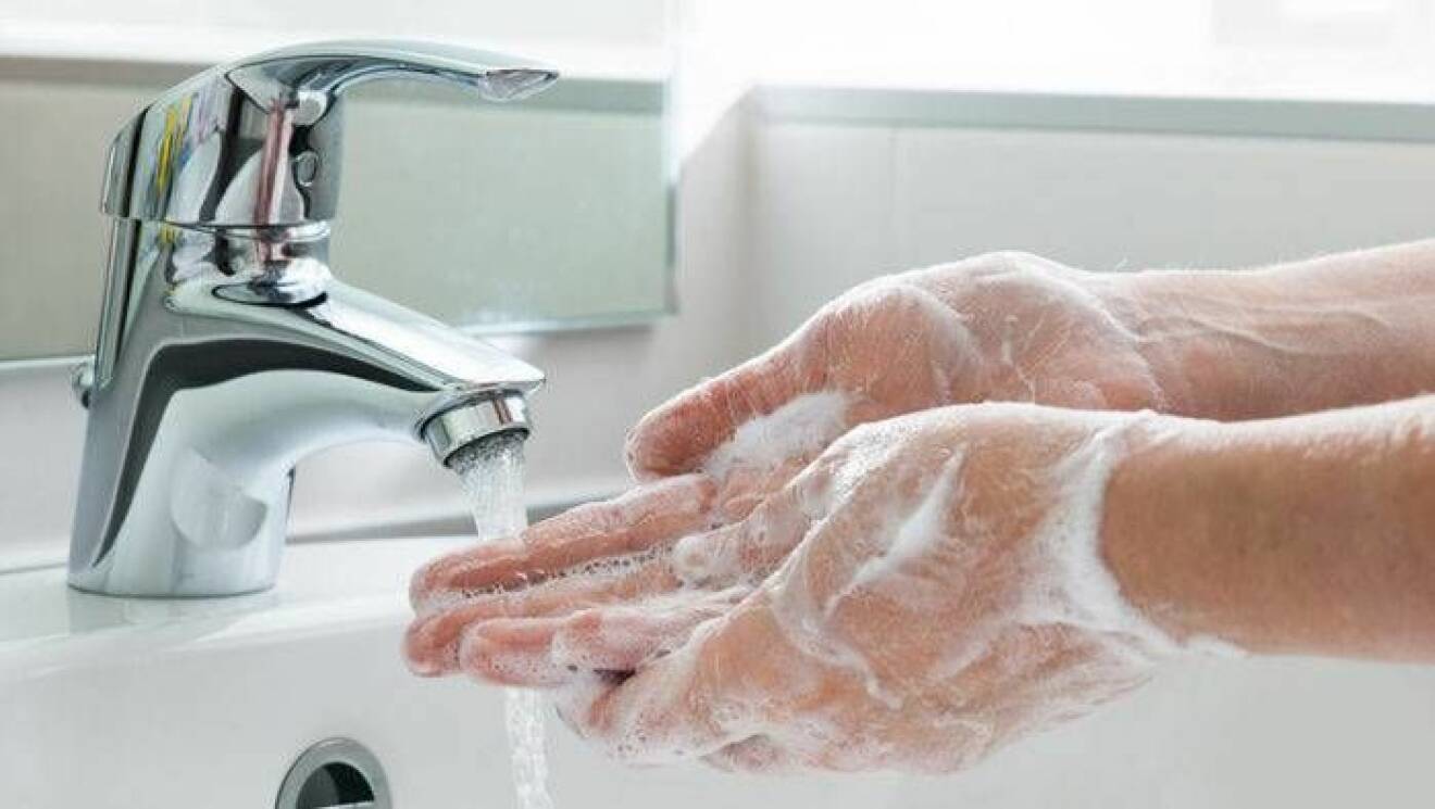 Tvätta händerna ofta när du är förkyld