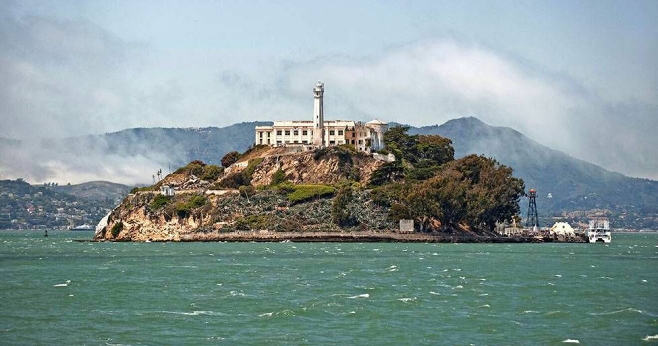 Superfängelset Alcatraz i San Fransisco bukten.