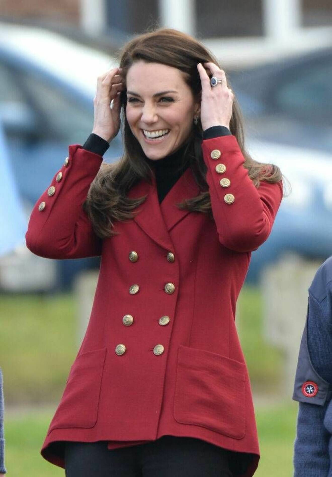 Röd jacka Kate Middleton