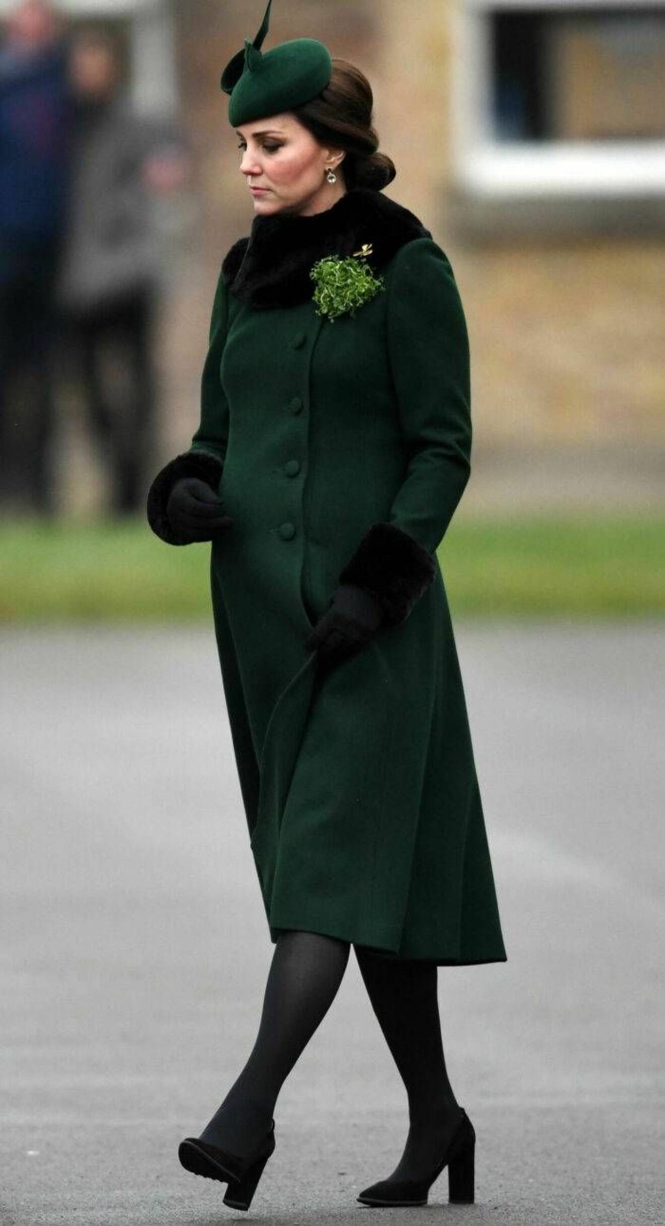 Kate Middletons mörkgröna kappa