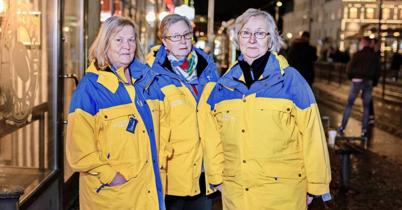 Ann Vinblad, Mia Sundblad och Kerstin Högfeldt har nattvandrat tillsammans i nästan 30 år.