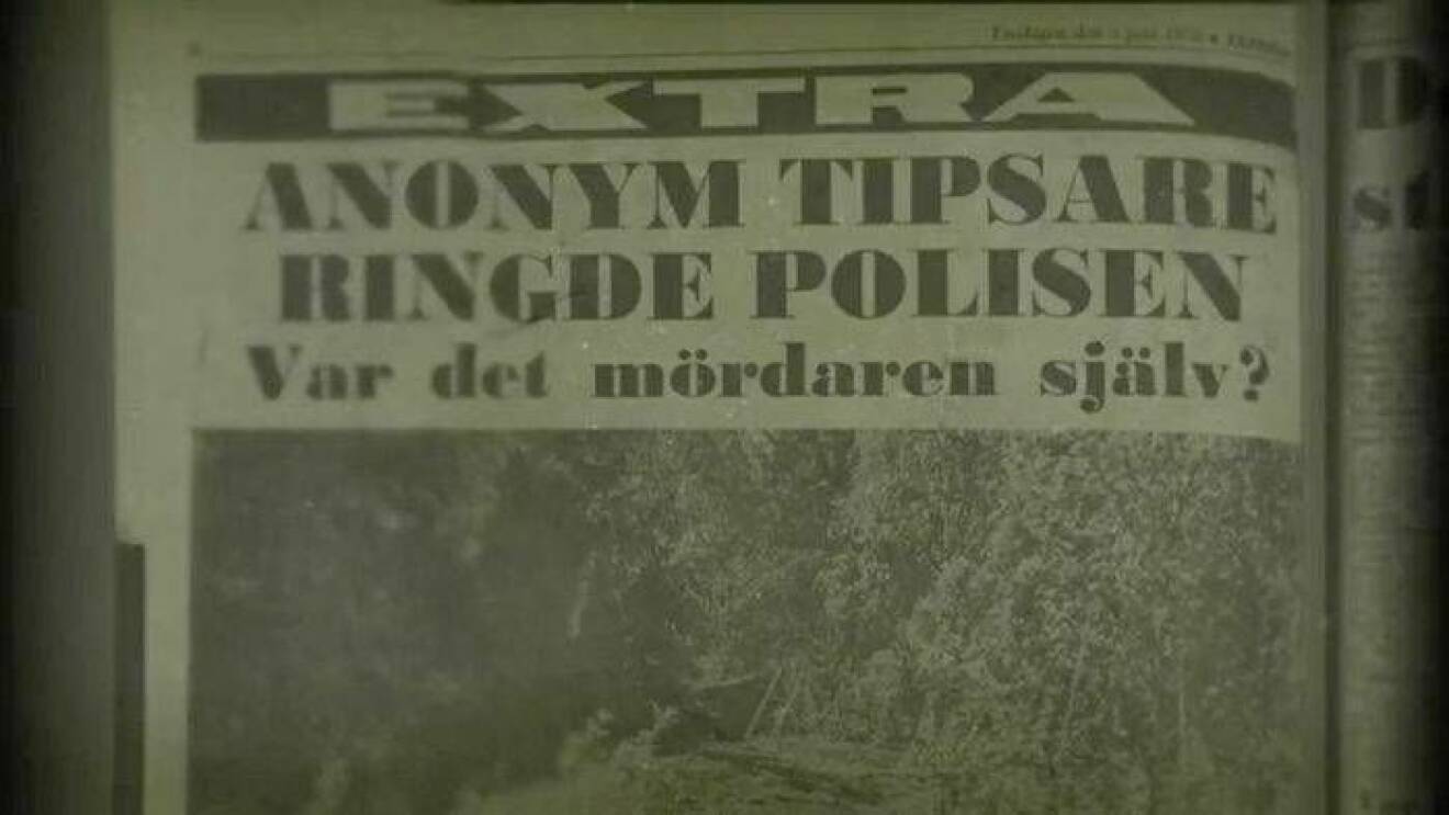 Pressklipp om mordet på Ulla Höglund.