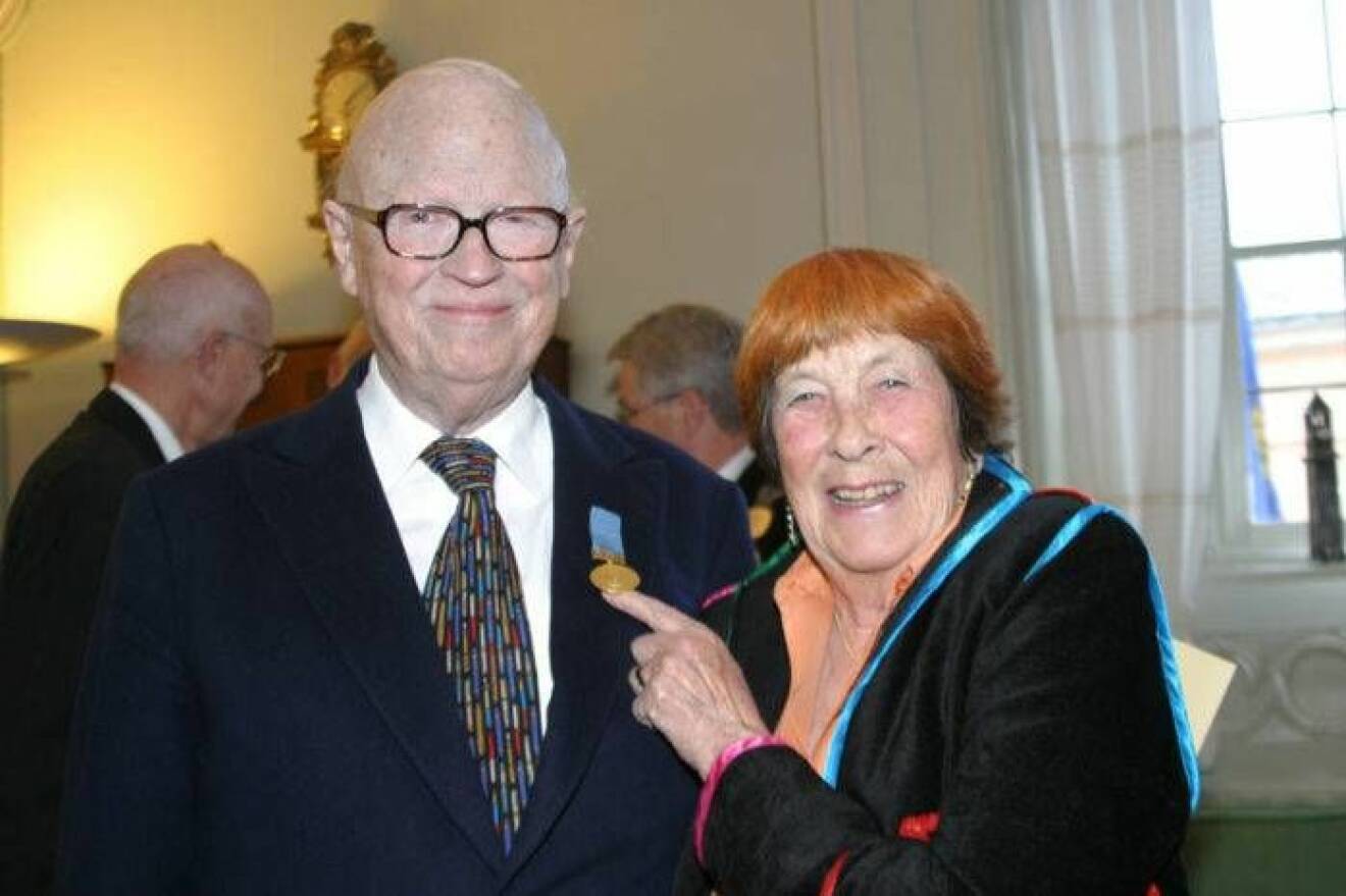 Povel Ramel tillsammans med hustrun Susanna Ramel