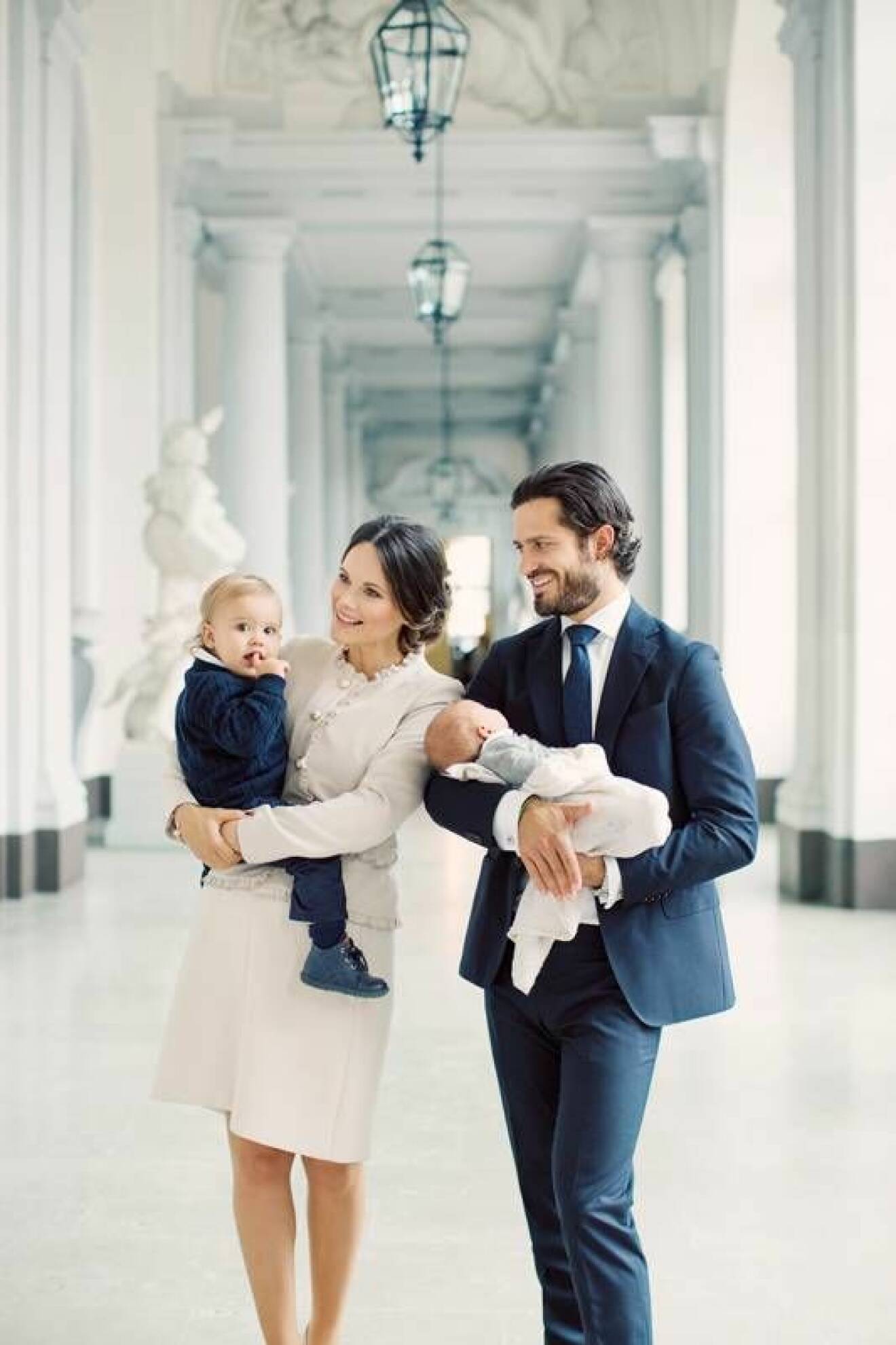 Prins Carl Philip, prinsessan Sofia, prins Alexander och prins Gabriel.