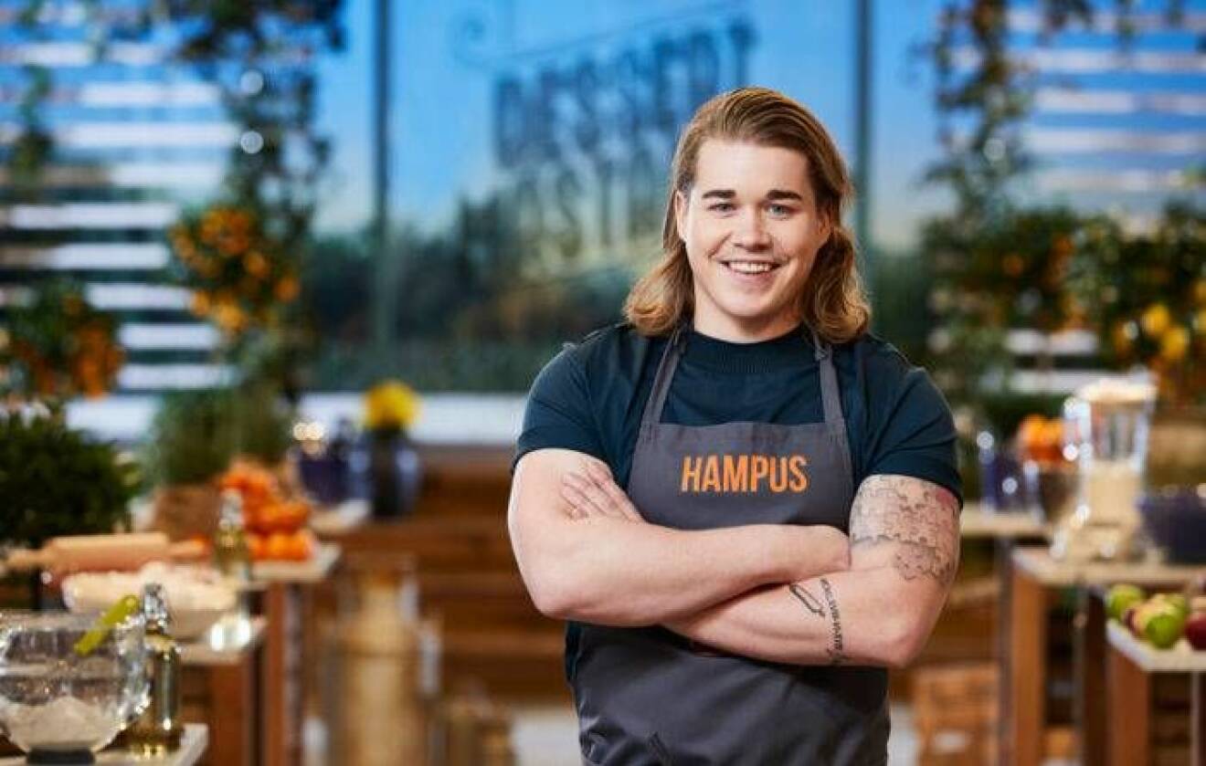 Hampus Fors i Dessertmästarna hösten 2018 i Kanal 5.