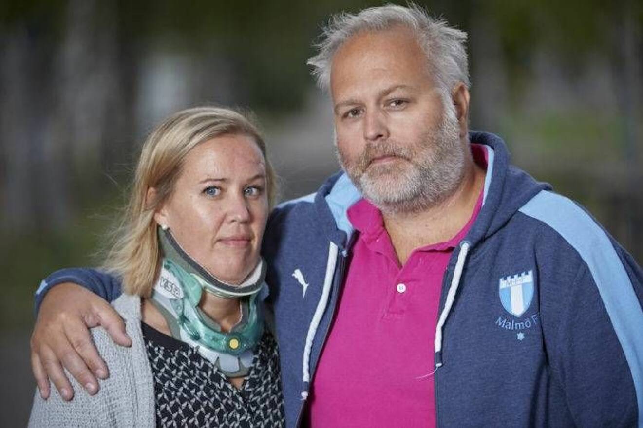 Linda och Magnus Strandqvist i Helsingborg förlorade sin dotter Embla i en trafikolycka.
