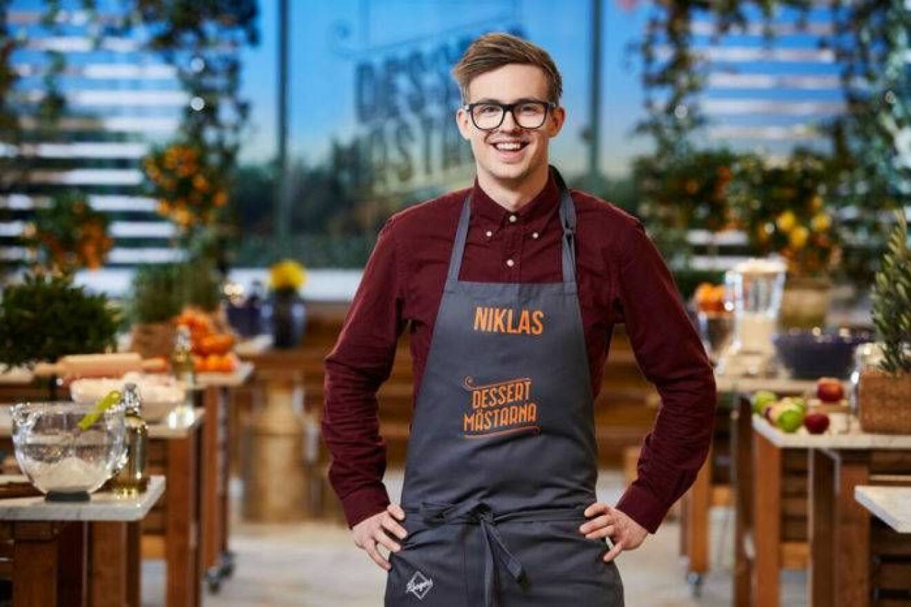 Niklas Nordin i Dessertmästarna hösten 2018 i Kanal 5.