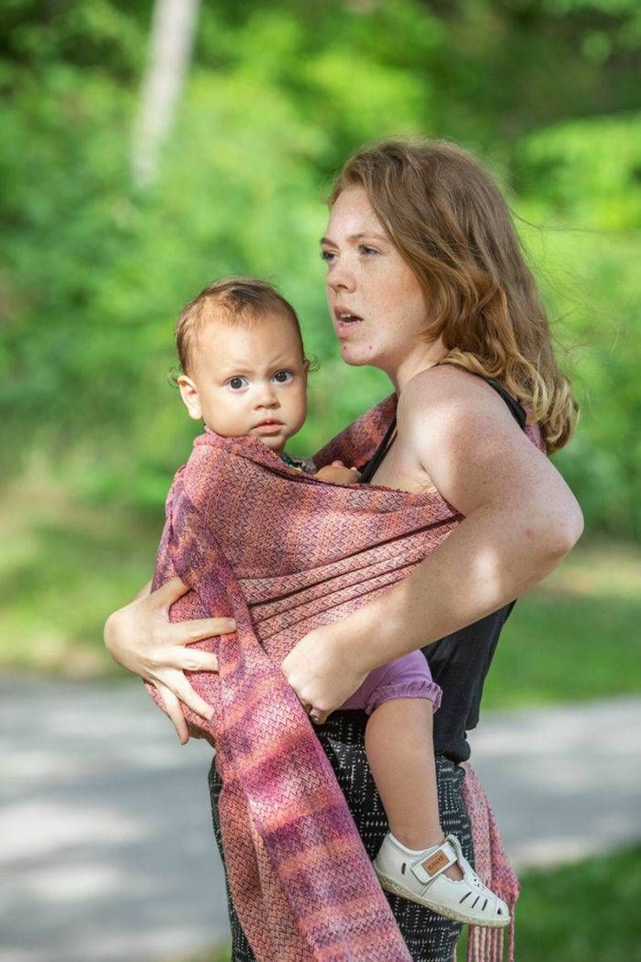 Jennifer med dottern Leah.