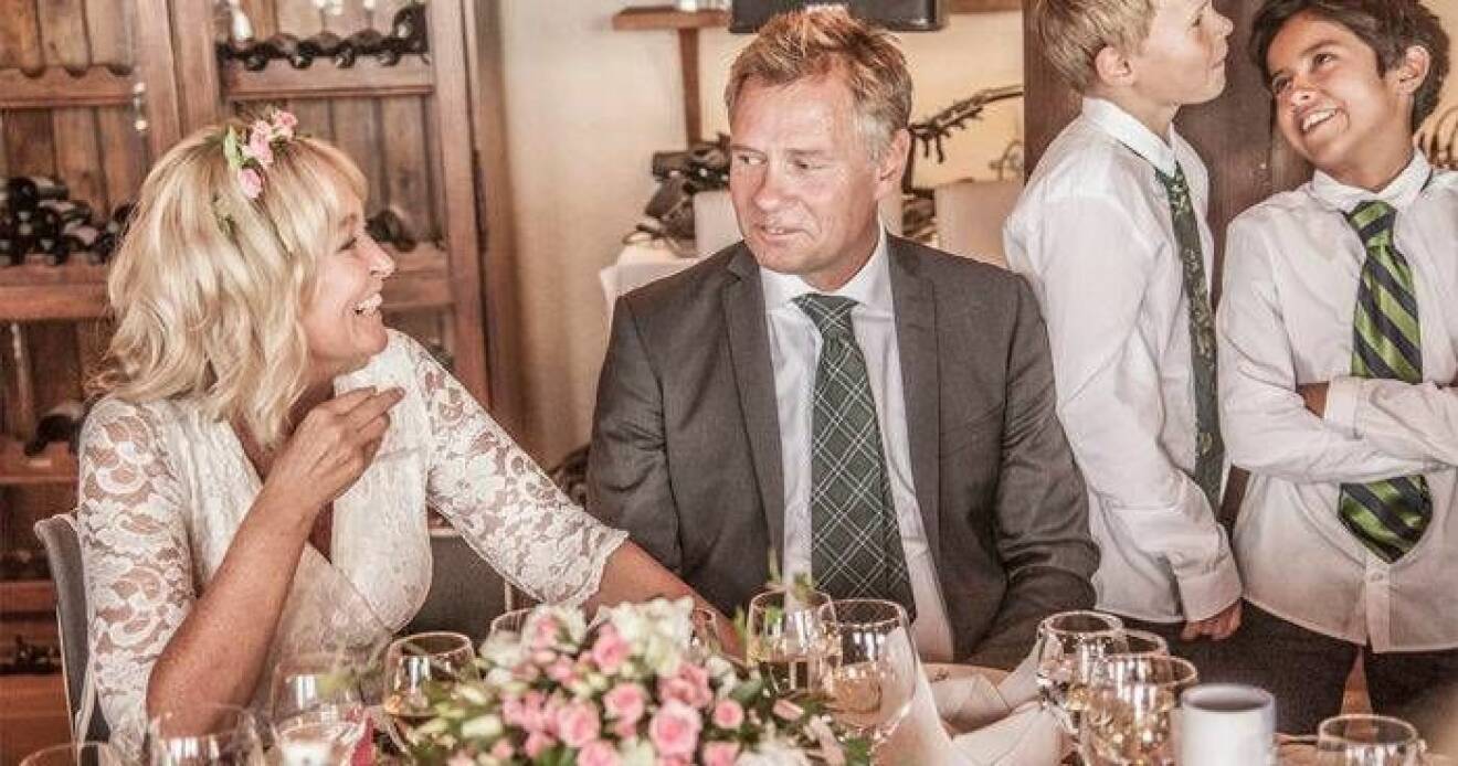 Pamela och Christer gifte sig i Dalarna 2014.