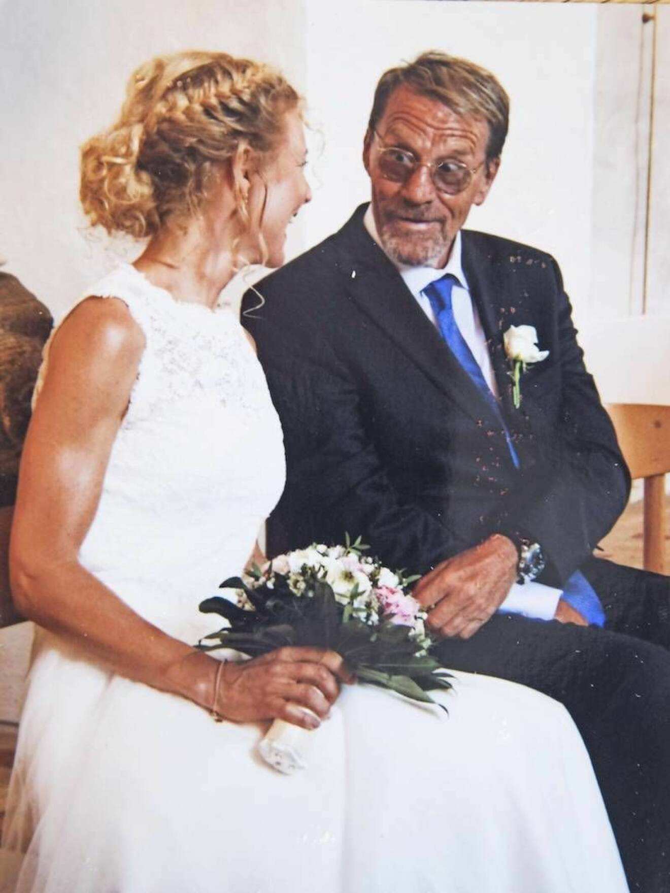 Pernille och pappa Jørgen på hennes bröllop