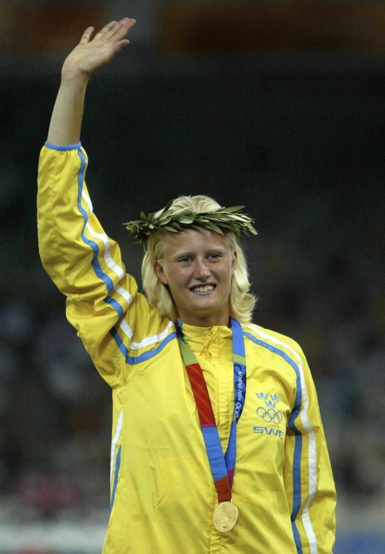Carolina Klüft vid OS 2004.