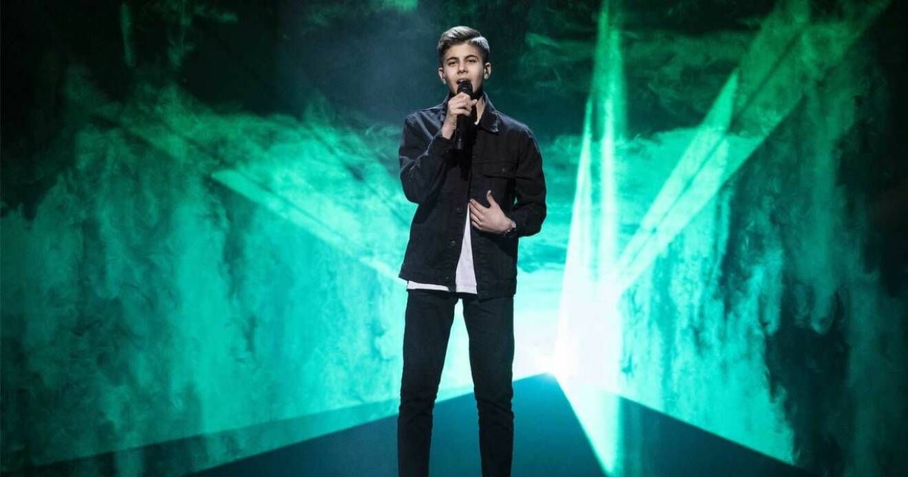 Bishara Morad sjunger låten On my own i deltävling 4 av Melodifestivalen 2019