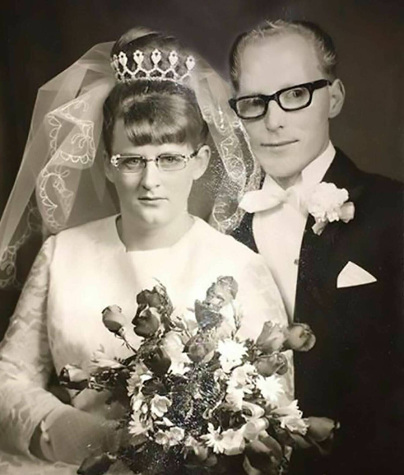 Alf och Solvej Gustafssons bröllopsfoto.