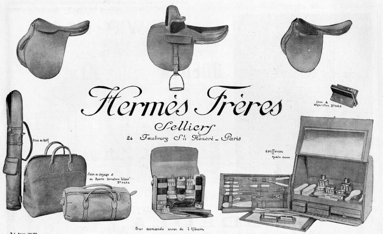 Reklam för Hermès sadeltillverkning 