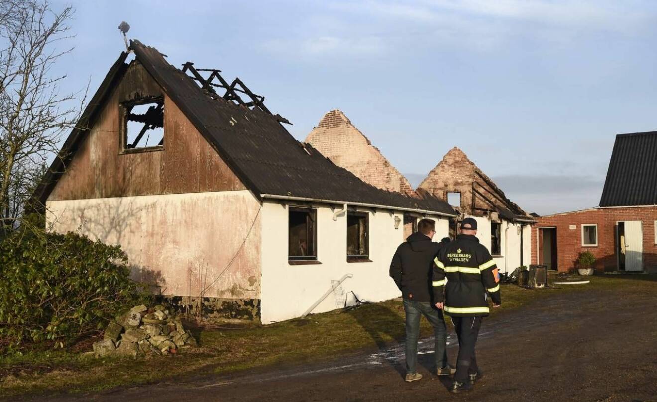 Mordoffret Hanne Pedersens nedbrända hus 