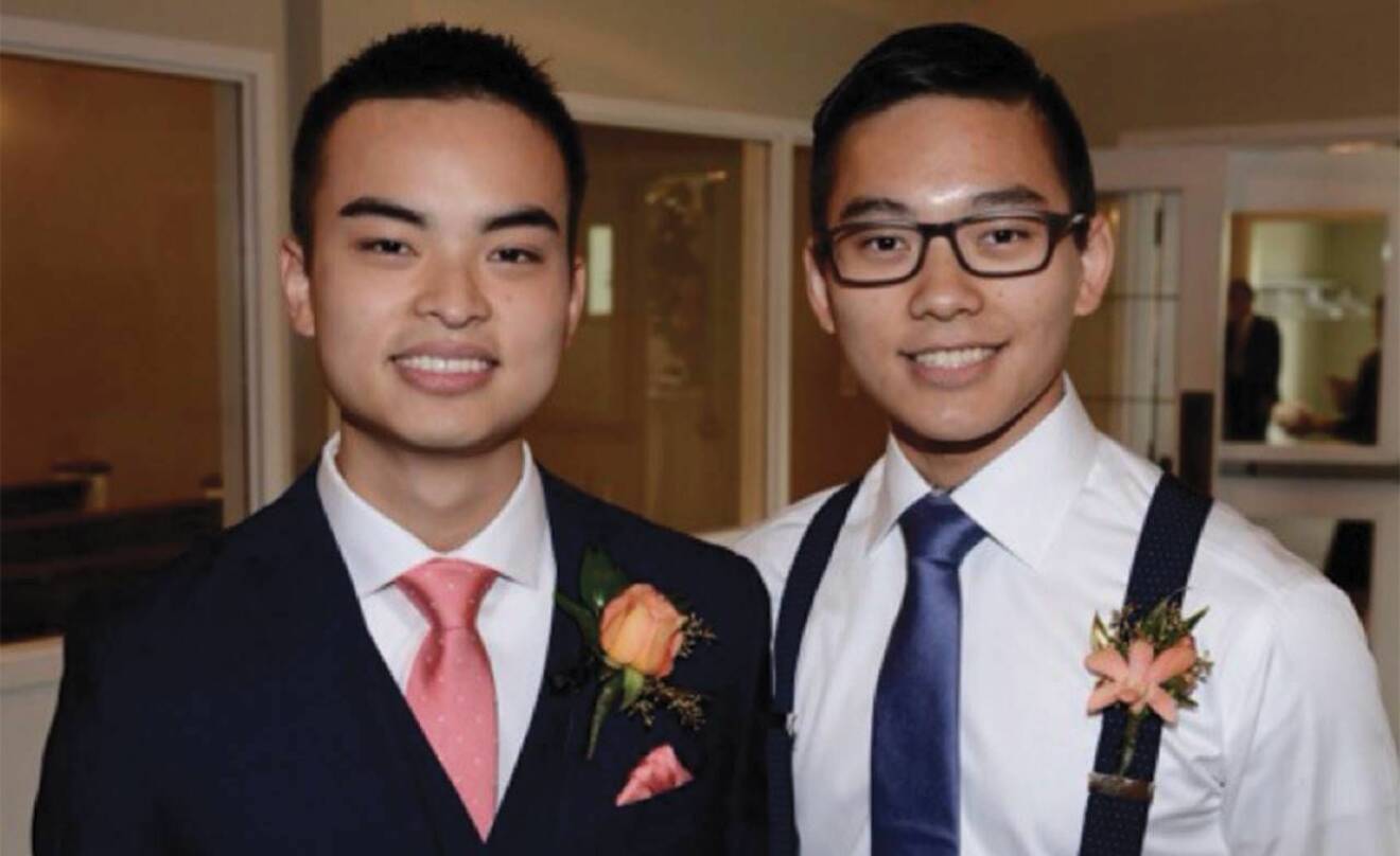 Två unga kanadensisk-vietnamesiska män.