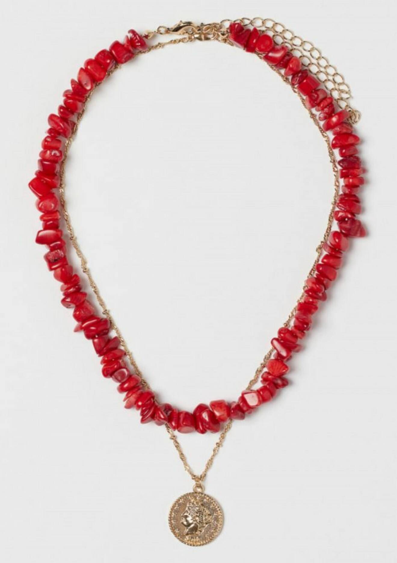 Halsband i metall med halvädelstenar, H&M
