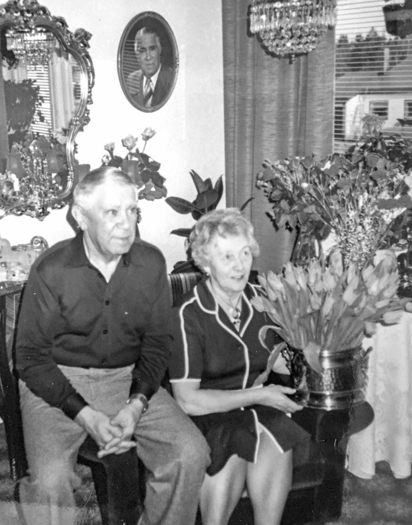 Bertha tillsammans med sin man Sven.