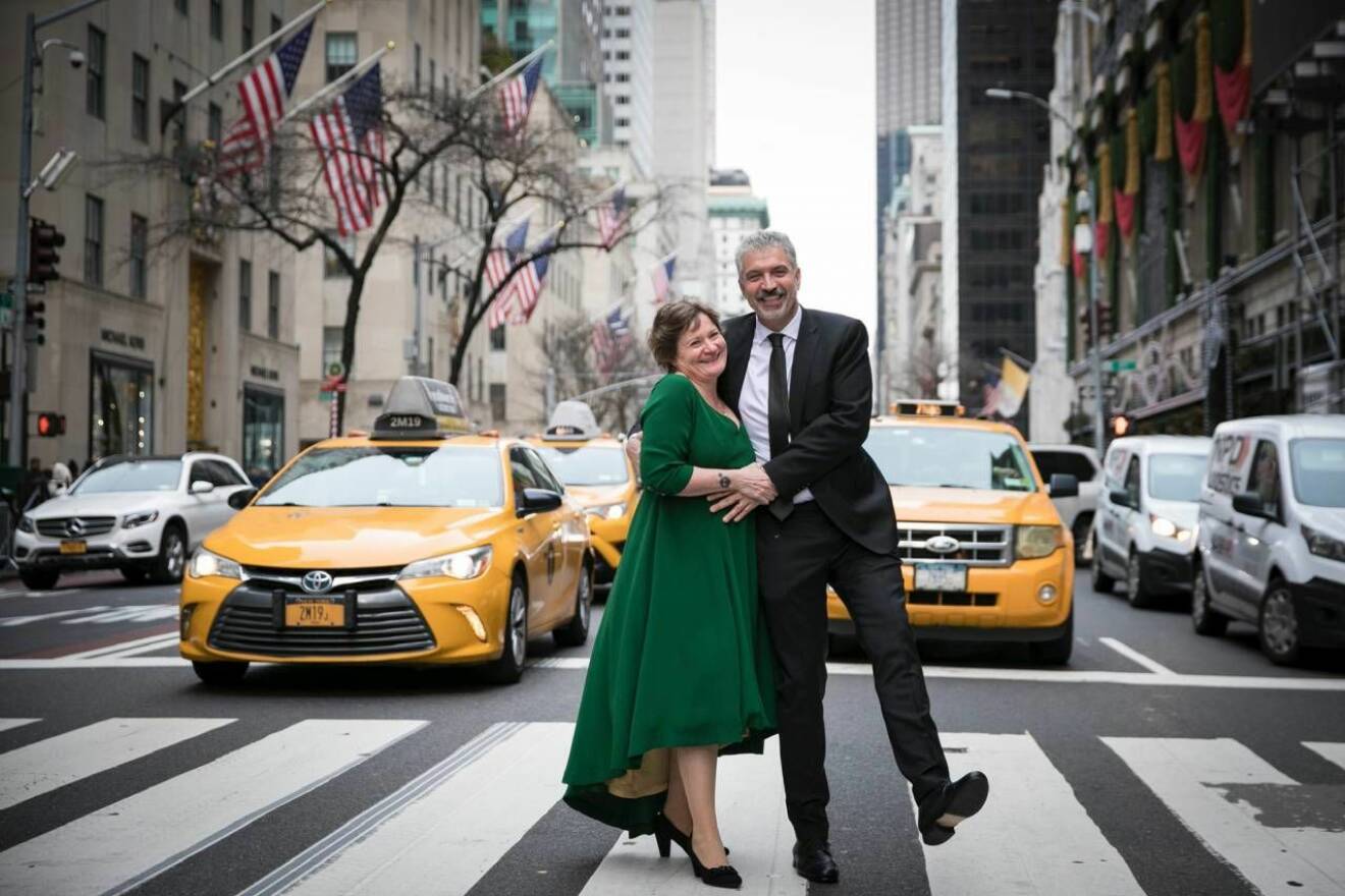 Lise och Michael gifter sig I New York