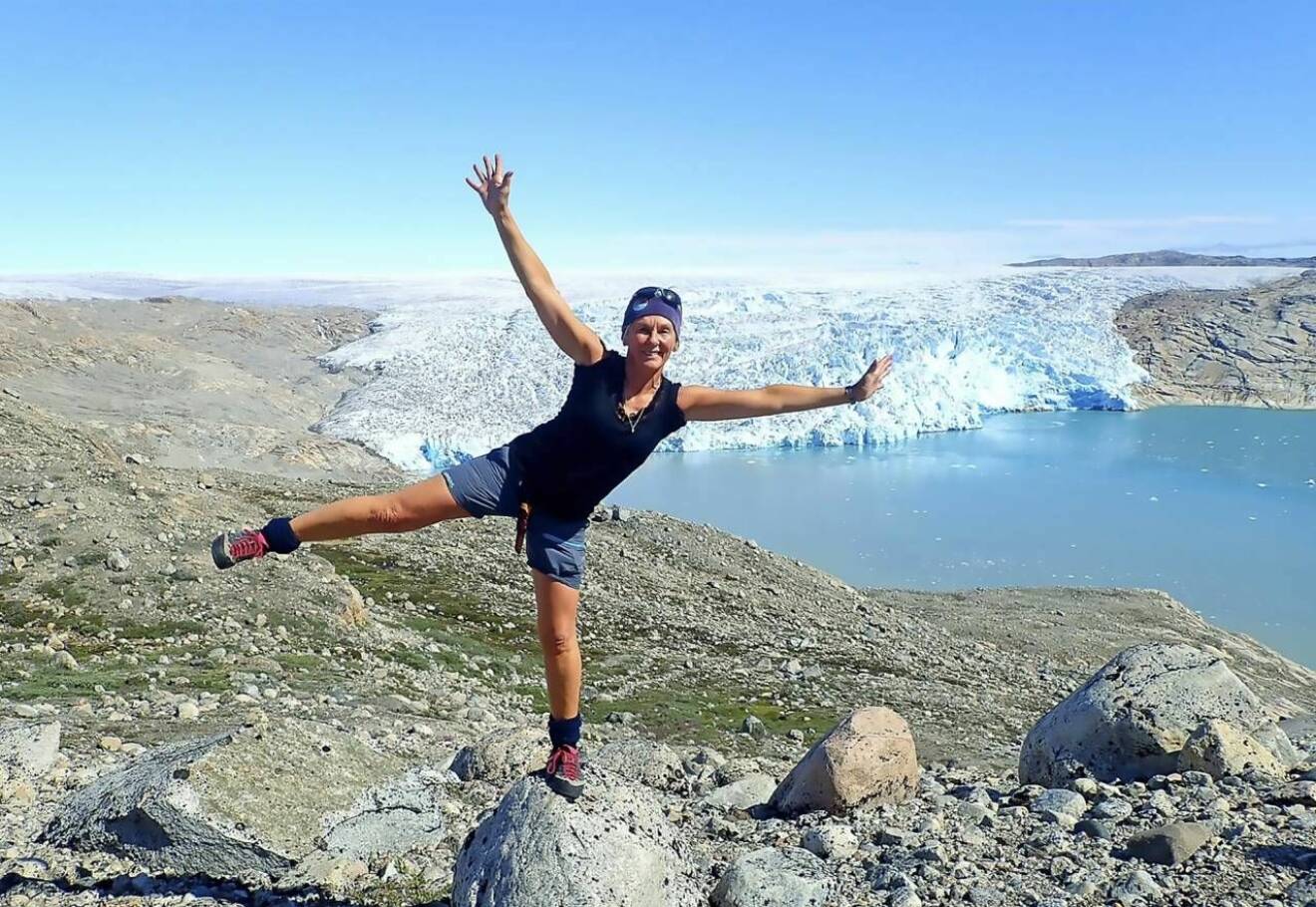 Lisa åkte 2018 till Grönland för att vandra och paddla kajak.