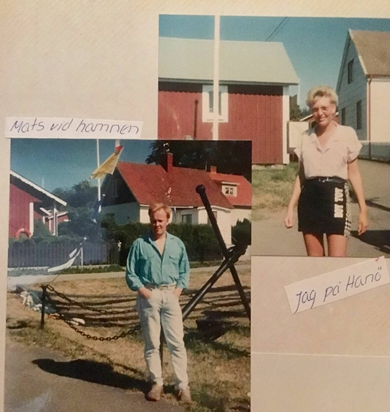 Mats och Pia på läger på Hanö, samma år som de förlovade sig.