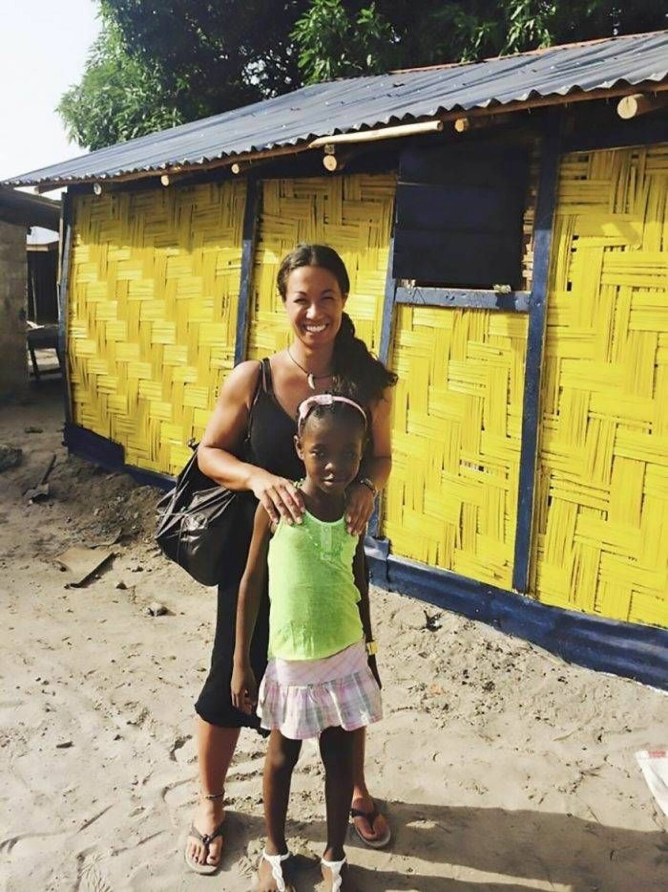 Magda Gad tillsammans med sin Liberia-dotter Gloria