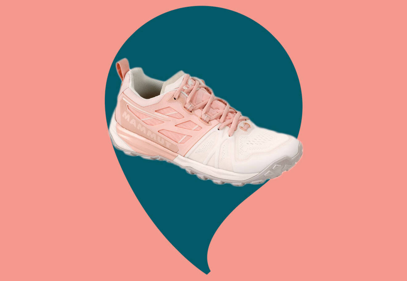 vit-rosa vandringssko kvinnor