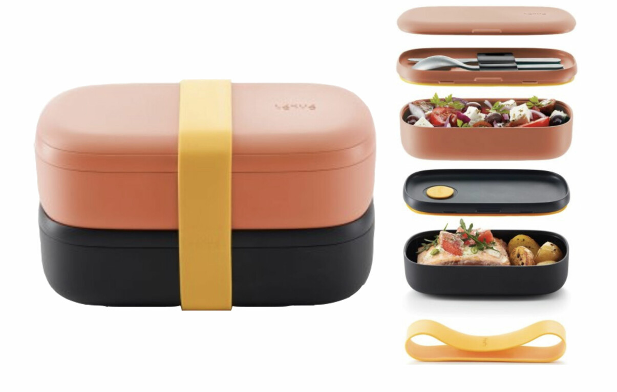 Lunchbox med flera fack, från Léuké