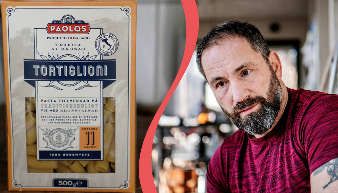 Till vänster: Pasta från varumärket Paolos. Till höger: Paolo Roberto