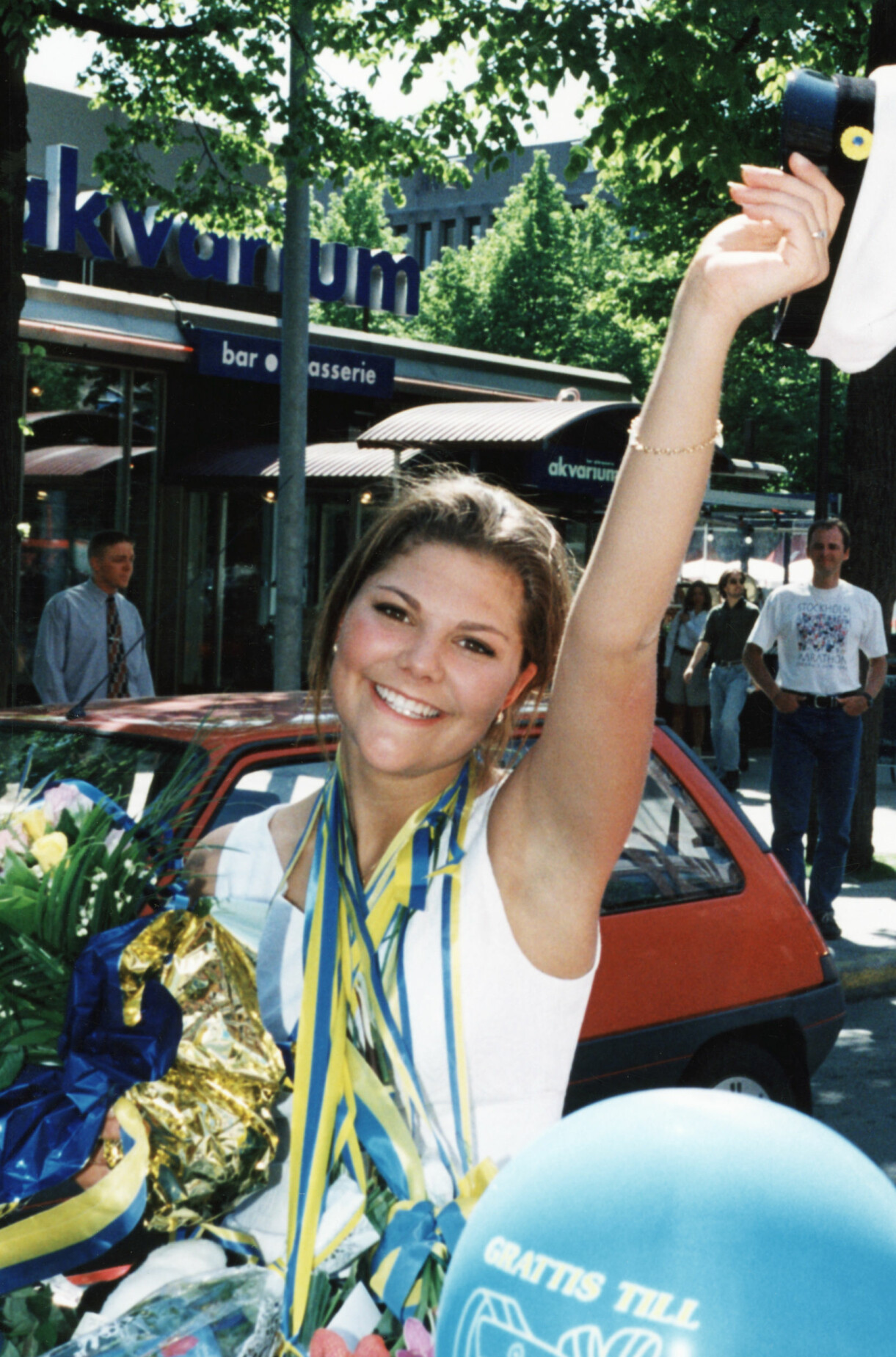 Foto: Charles Hammarsten/TT Kronprinsessan Victoria tog studenten 1996
