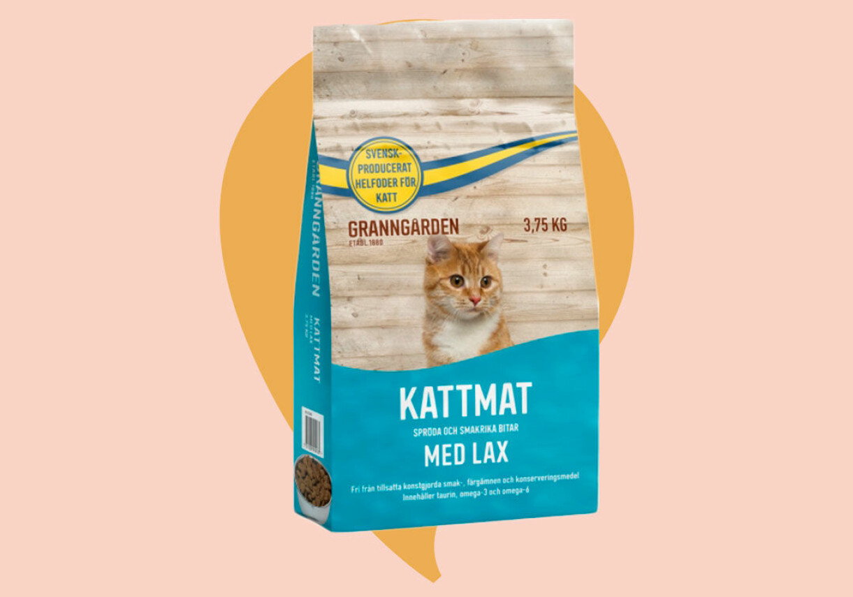 Kattmat med lax från granngården