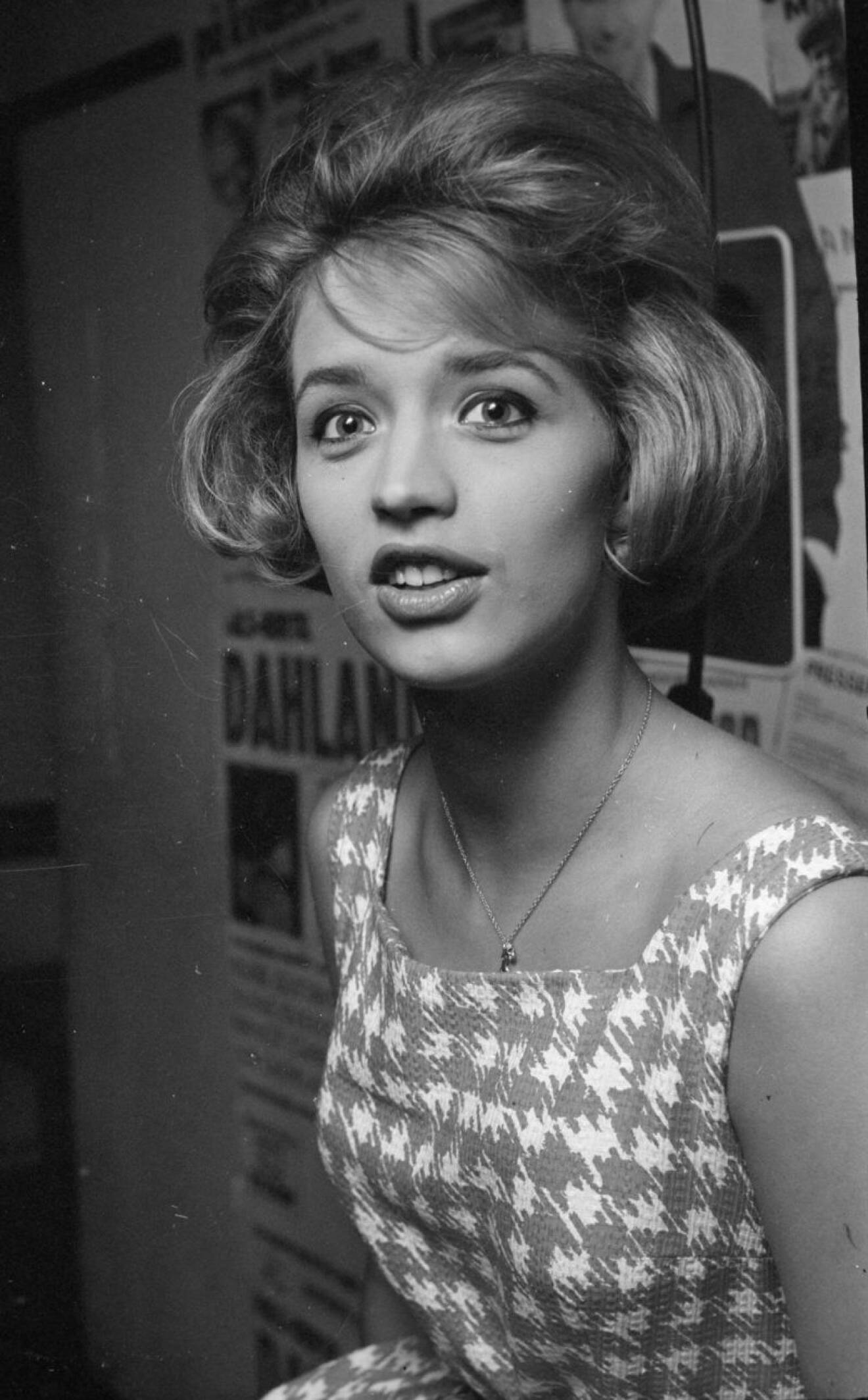 Svartvit bild Lill-Babs 1960.