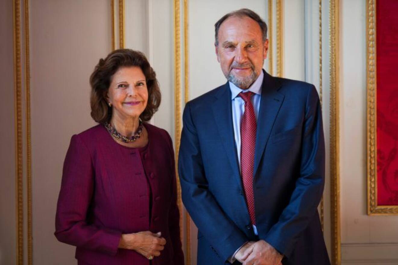 Drottning Silvia och Henrik Frenkel gjorde tillsammans podden Alzheimer Life.