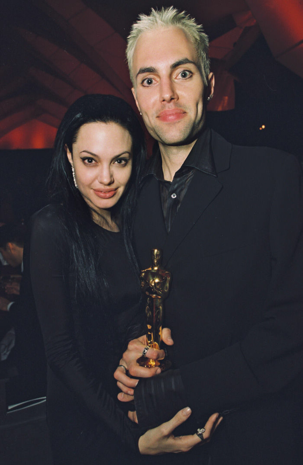 Angelina Jolie och James Haven på Oscarsgalan, 2000. Angelina Jolie och James Haven