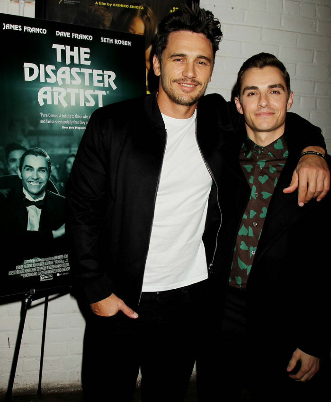 James och Dave Franco på filmpremiären av The Disaster Artist, 2017. James och Dave Franco