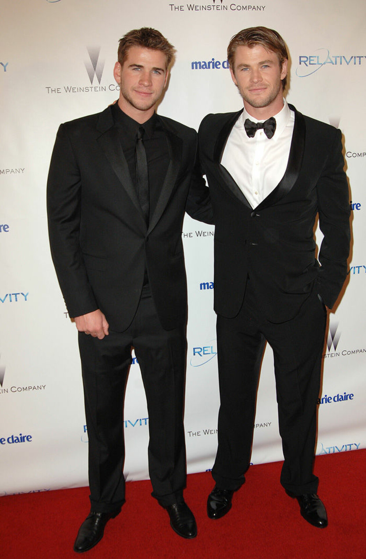 Liam och Chris Hemsworth på Golden Globe Awards, 2011. Liam och Chris Hemsworth