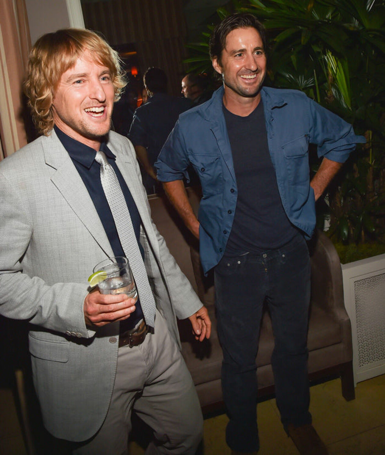Owen och Luke Wilson på filmpremiären av She’s Funny That Way, 2015. Owen och Luke Wilson
