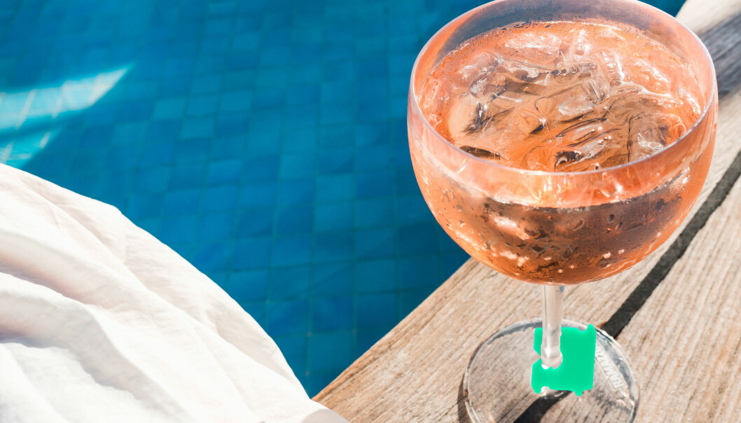 Foto: Shutterstock/TT Ett vinglas uppmärkt med en brödklämma