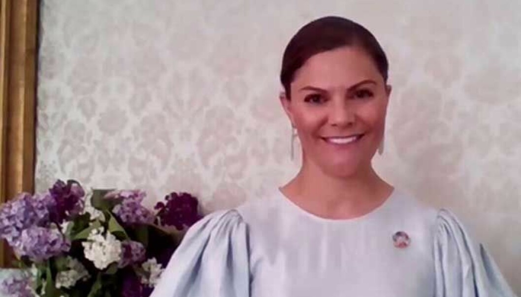 Foto: Kungliga hovstaterna Kronprinsessan Victoria i blus