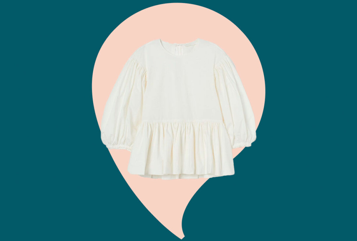 Vit blus från H&M