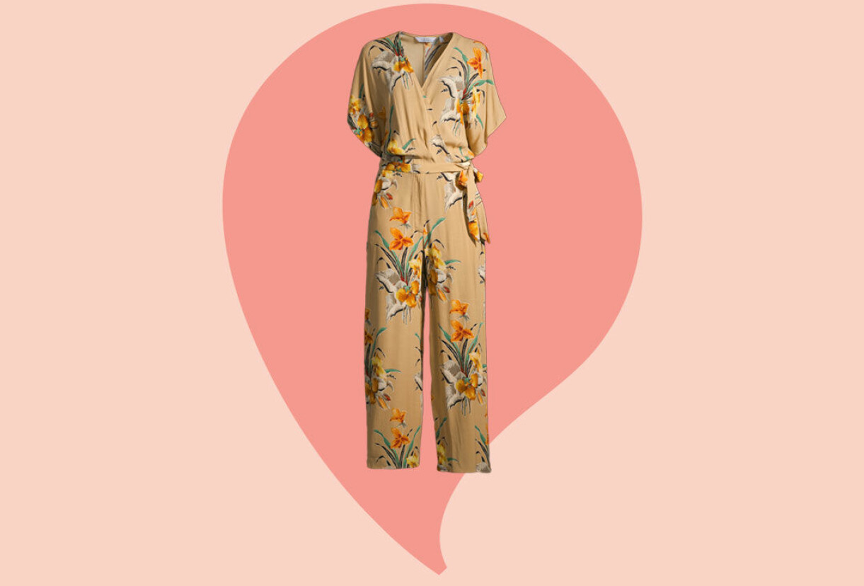 Tropisk omlott jumpsuit från Afound.