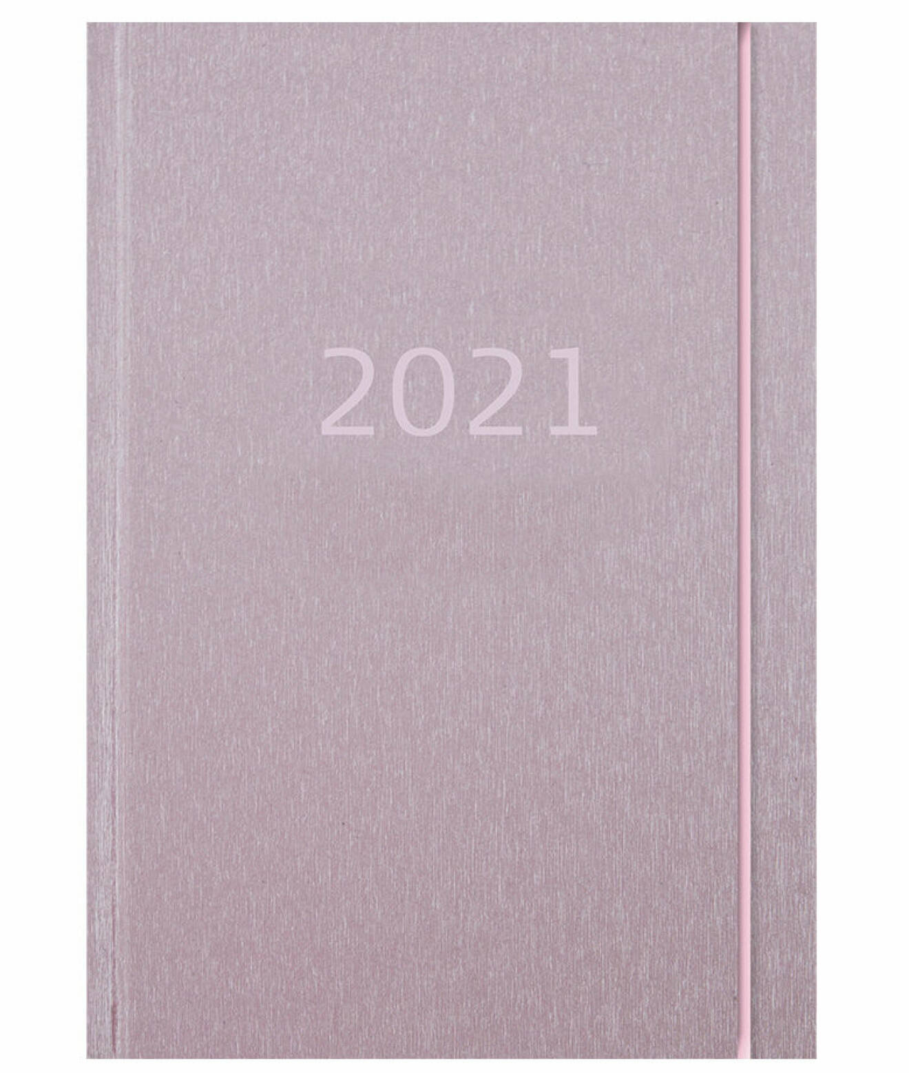 Rosa kalender för 2021.