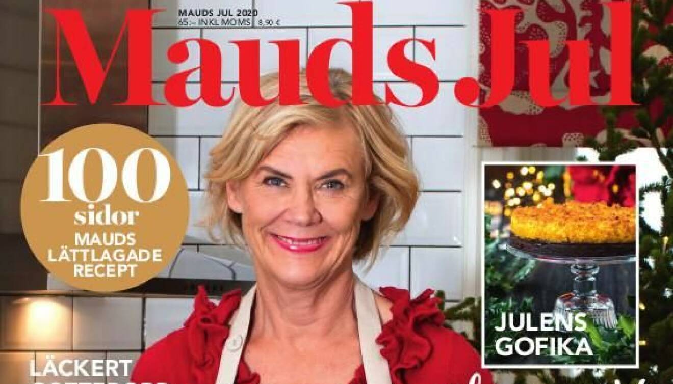 Omslaget till tidningen Mauds Jul med Maud Onnermark.