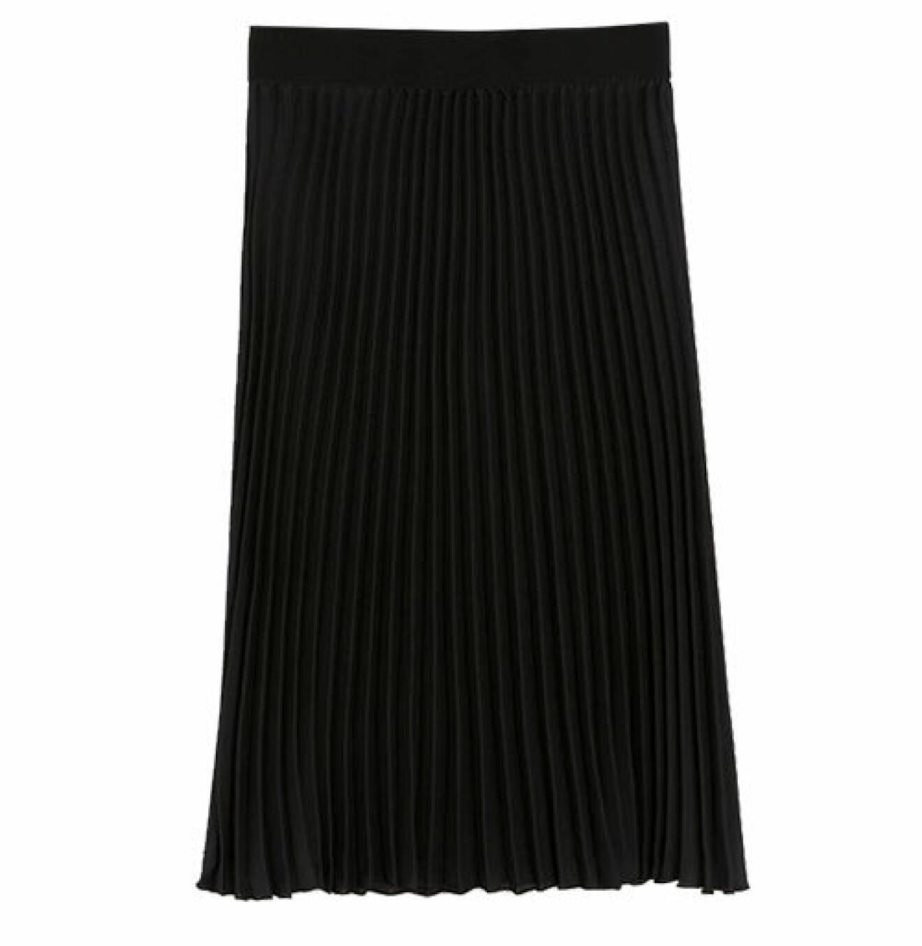 svart plisserad kjol från lindex